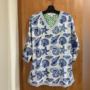 GRETCHEN SCOTT V NECK TUNIC SZ S